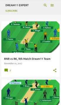 Dream11 Predictions Pro - Create your winning team screenshot 2