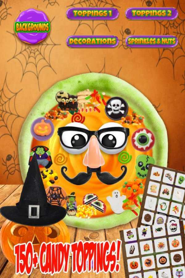 Halloween Candy Pizza Maker - Dessert Food Cooking screenshot 2