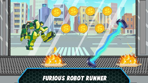 Super Hero Runner- Robot Games screenshot 5