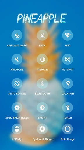 Summer Pineapple APUS Launcher theme screenshot 3