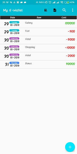 My E-Wallet screenshot 1