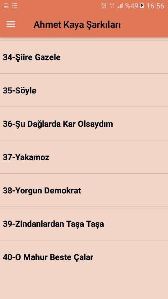 Ahmet KA--YA Şarkıları (İnternetsiz) screenshot 2