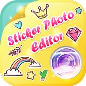 Sticker photo editor logo