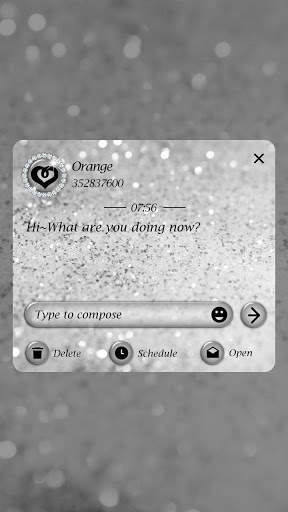 GO SMS PRO SILVER THEME screenshot 4