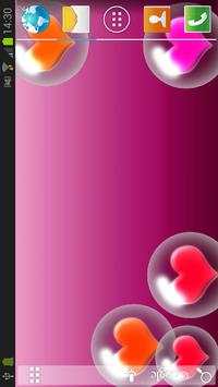 Hearts Bubble LWP Mini Game स्क्रीनशॉट 3