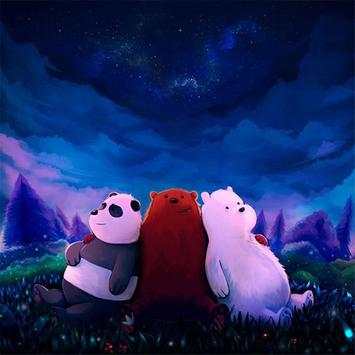 Cute Bear Cartoon Wallpaper HD screenshot 1