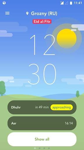 1Muslim - Prayer times, Azan, Qibla screenshot 3