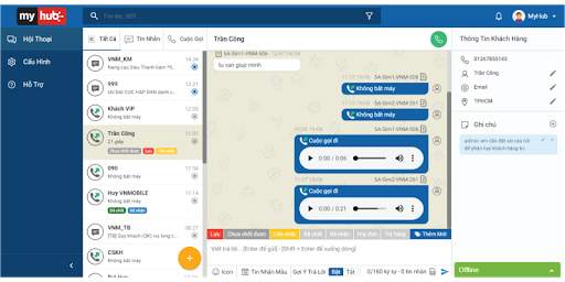 MyHub.vn - Quản lý tin nhắn sms & cuộc gọi trên PC screenshot 4