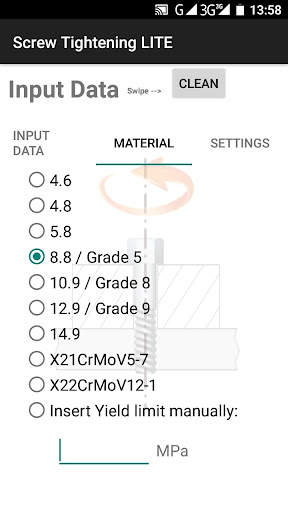 Screw Tightening LITE screenshot 2