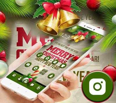 Merry Christmas Golden Bell Theme screenshot 2