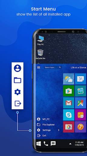 Computer Launcher - Win 10 स्क्रीनशॉट 2