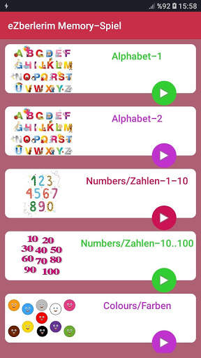 Memory Game - Word Game Learn German screenshot 1