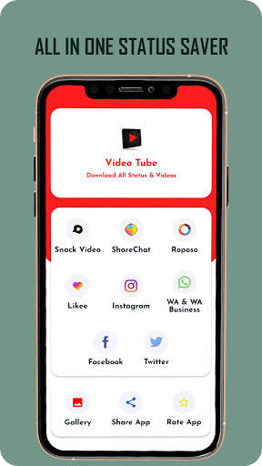 Video Tube : All in One Status & Video Downloader screenshot 1