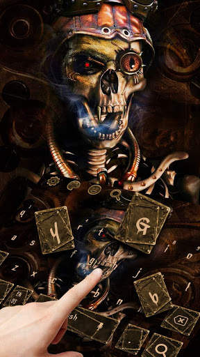 Steampunk Skull Keyboard screenshot 2