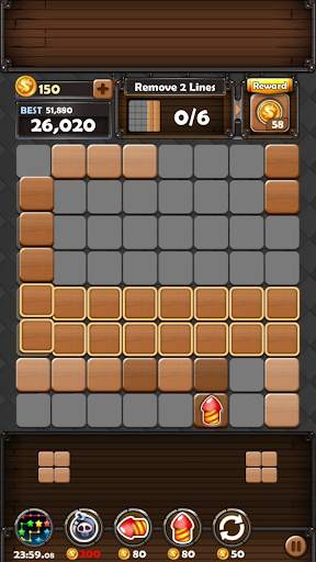 ブロックパズルキング : ウッド・8×8ブロック・パズル screenshot 1
