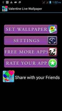 Valentine Live Wallpaper 2016 screenshot 4