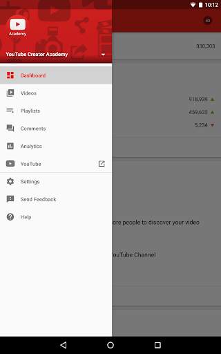 Творческая студия YouTube скриншот 1