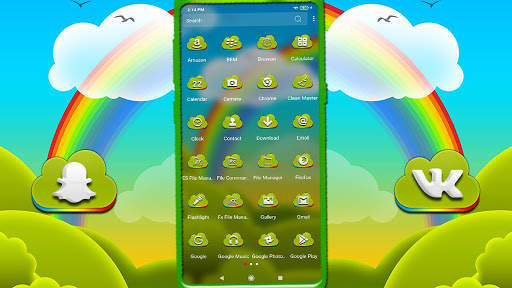 Nature Rainbow Launcher Theme screenshot 2