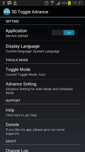 3G Toggle Advance screenshot 1