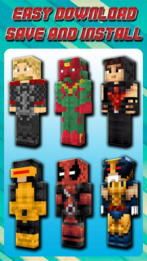 Superhero Skins for Minecraft PE screenshot 2