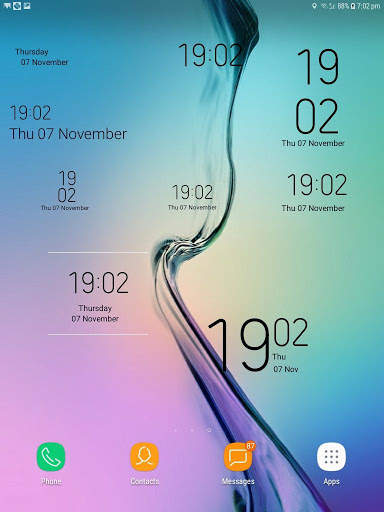AMOLED Digital Clock Widget | S9/S10/S10 /Note10 screenshot 7