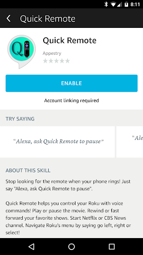 Quick Remote for Alexa & Roku screenshot 1