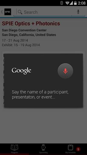 SPIE Conferences screenshot 7