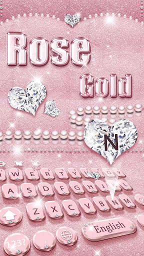 Rose Gold Keyboard Theme screenshot 1