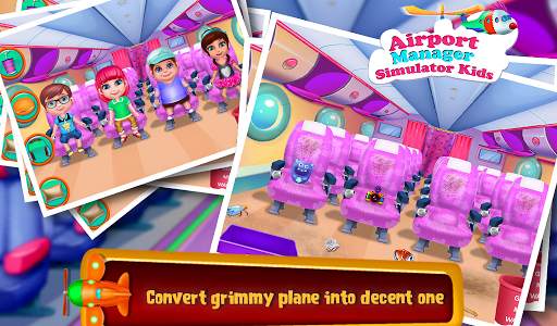 Airport Manager Simulator Kids - Play Clean Planes screenshot 3