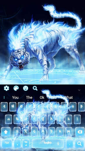 Fantasy Flaming Tiger Keyboard screenshot 4