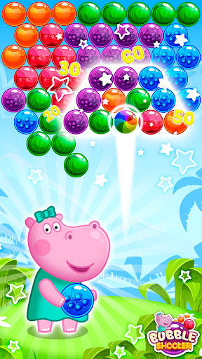 Hippo Bubble Pop Game screenshot 2