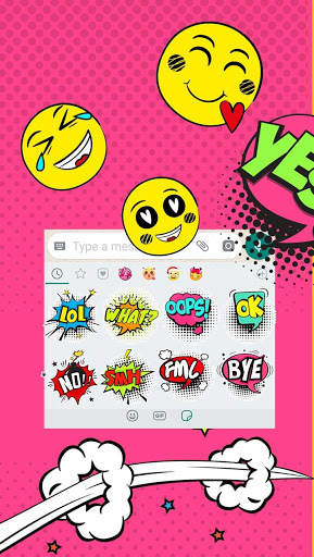 Pop Style Words Emoji Stickers - Add to Chats App screenshot 2