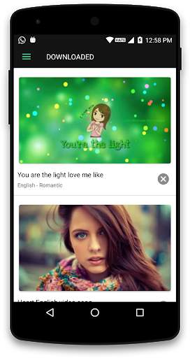 Video status & video sharing screenshot 5