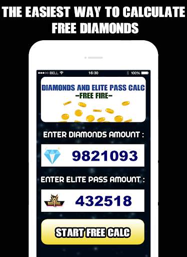Free Diamonds & Elite Pass Counter For Garena Fire screenshot 3