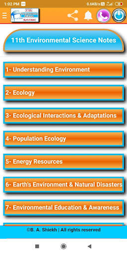 11th Environmental Science स्क्रीनशॉट 2