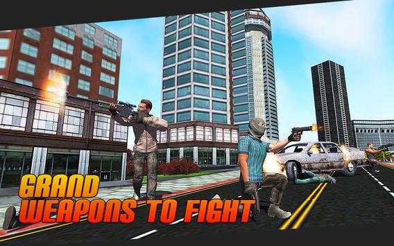 Grand Crime : Gangster City Mafia Street Wars Game स्क्रीनशॉट 3