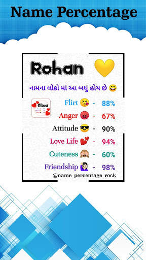 Full Name Percentage Count : Love, Attitude % screenshot 2