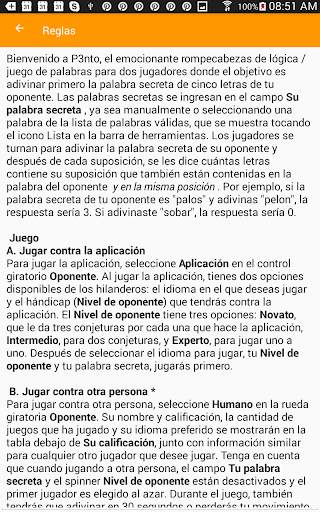 P3nto--El Juego de Palabras de Cinco Letras screenshot 9
