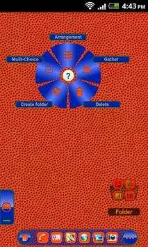 TSF Shell Theme Orange Blue HD screenshot 4