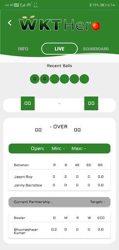 WKTHero - Fastest LiveLine Cricket app screenshot 2