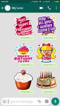 Birthday Stickers For Whatsapp-WAsticker Apps screenshot 7