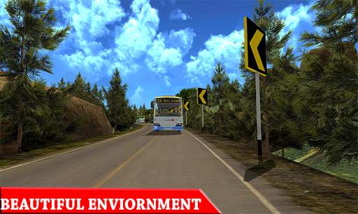 Modern Mountain Bus Driver : Uphill Coach Driving screenshot 4