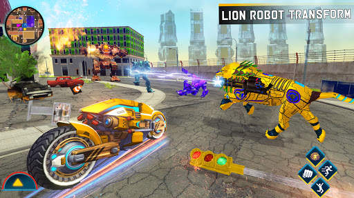 Grand Robot Lion Transform Simulator स्क्रीनशॉट 3