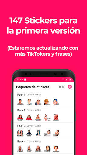 TikTokers Stickers para WhatsApp 2021 screenshot 2