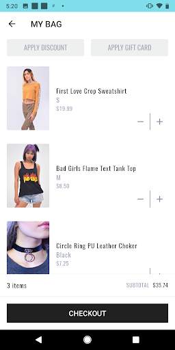 In Control Clothing screenshot 2