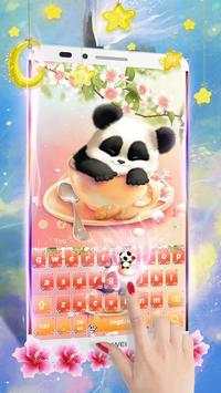 Blossom Panda Keyboard Theme screenshot 1