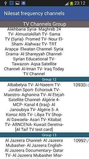 Frequency Channels for Nilesat screenshot 4