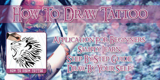 How to Draw Tattoo - Step by Step Tattoo Design 1 تصوير الشاشة