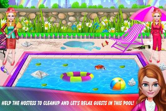 Girls Hotel Room Cleaning Hostess Game screenshot 4