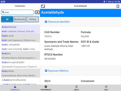 NIOSH Mobile Pocket Guide screenshot 9